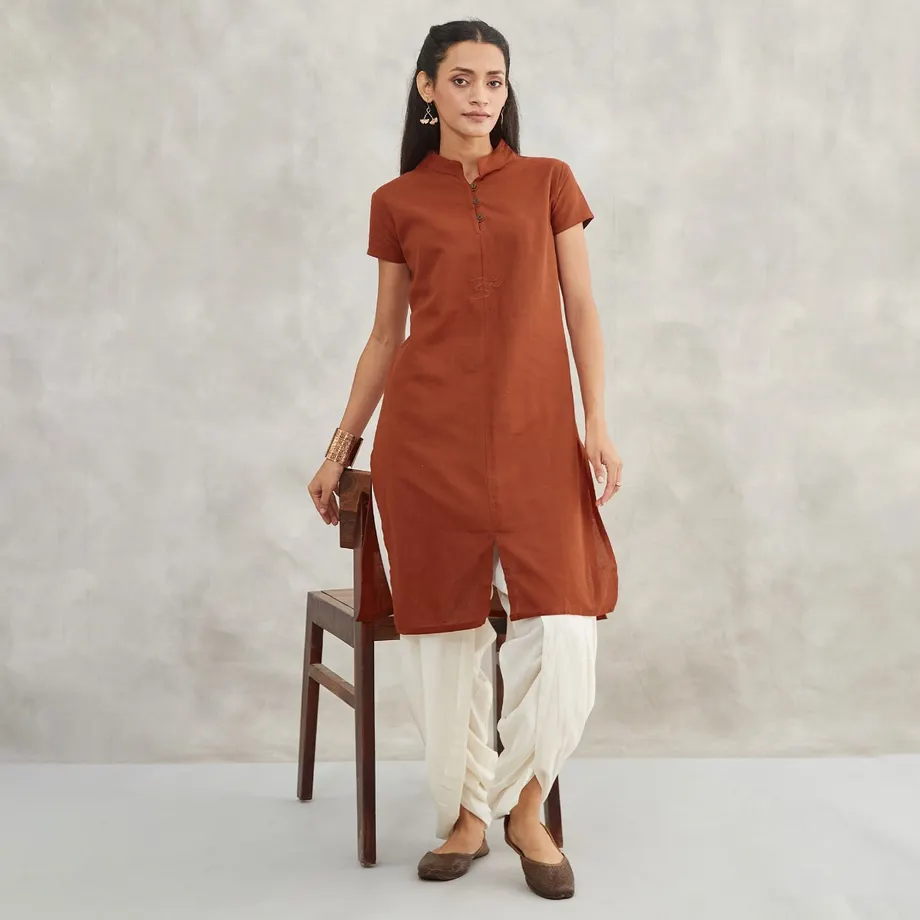 Brown Long Kurta